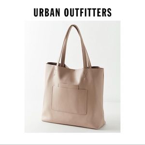 Urban Outfitters | Double Pocket Faux Leather Tote